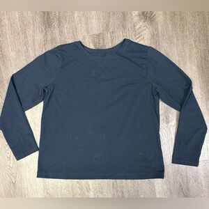 Pact Women’s Medium Long Sleeve T-Shirt Navy Blue Organic Cotton Sustainable